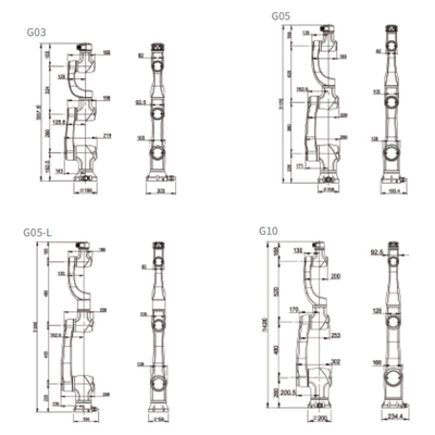Κινεζικό Cnc 6 βραχίονας cngbs-G05 ρομπότ άξονα για Palletizing το ρομπότ Cobot