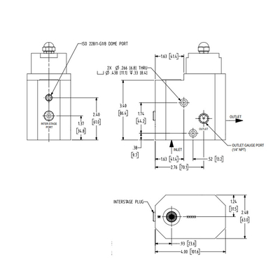 EMERSON TESCOM HV - 3500 σειρές πίεσης που μειώνει τους ρυθμιστές