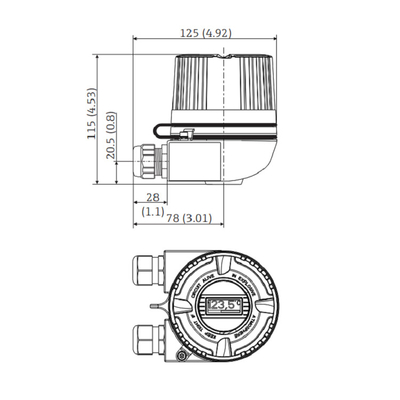 Συσκευή αποστολής σημάτων TMT72 TMT162 TMT142B TMT82 θερμοκρασίας Hauser ITEMP Endress