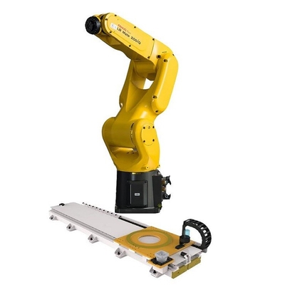 Palletizing Fanuc βραχίονας LRMate-200iD 6 ανώτατη προσιτότητα 717mm ρομπότ αξόνων με τη ράγα ρομπότ GBS