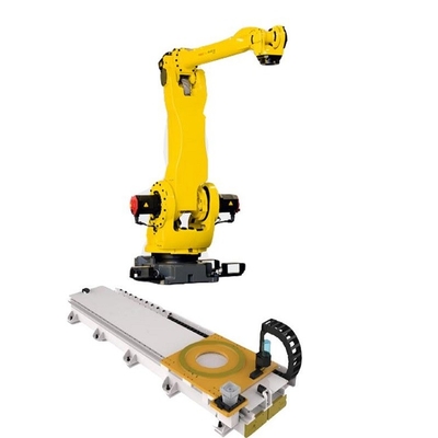 5 Palletizing Fanuc άξονα ρομπότ βιομηχανικό μ-410iB/140H με τη ράγα ρομπότ GBS