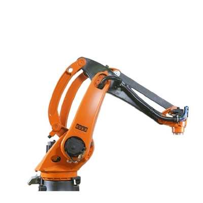 Το KR 40 PA 4 περικόβει Palletizing Kuka το ωφέλιμο φορτίο 40KG βραχιόνων ρομπότ με τη ράγα ρομπότ GBS