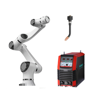 Γκρίζο Hansrobot 6 συνεργάσιμος βραχίονας ρομπότ συγκόλλησης Elfin05 Cobot άξονα με την πένσα ρομπότ Onrobot