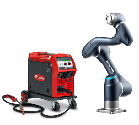 Βραχίονας ρομπότ Cobot H2017 ωφέλιμων φορτίων Doosan 20kg με Tig MiG ρομπότ την αυτόματη μηχανή συγκόλλησης τόξων