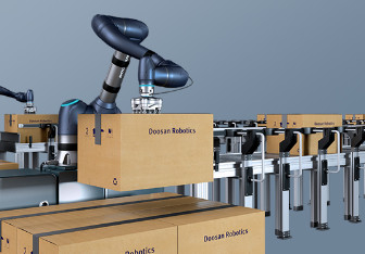 Βραχίονας ρομπότ Cobot A0912 Doosan με την πένσα ρομπότ Onrobot για Palletizing και συνελεύσεων το ρομπότ