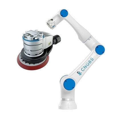 6 βραχίονας ρομπότ Cobot ωφέλιμων φορτίων άξονα CNGBS 3kg με Sander Onrobot εύκαμπτο για τη λείανση του ρομπότ