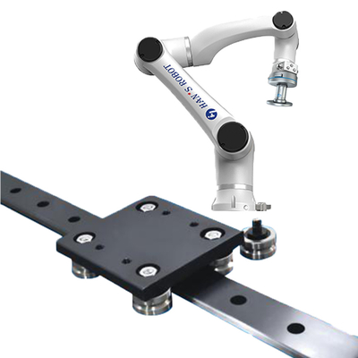 Hans E5 Collaborative Robot Arm με την πνευματικά πένσα και το σιδηροδρομικό σύστημα Onrobot