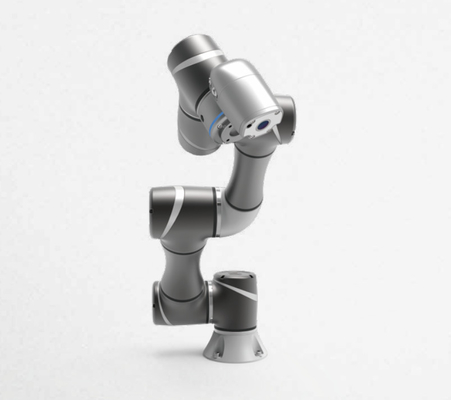 Βραχίονας ρομπότ του TM TM5-900 Cobot με τον οξυγονοκολλητή φανών συγκόλλησης TBI OTC και το σύστημα ραγών