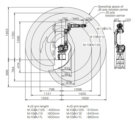 Positioner ρομπότ GBS για το ρομπότ συγκόλλησης ρομπότ 12kg fanuc 100iC και μ-10iA