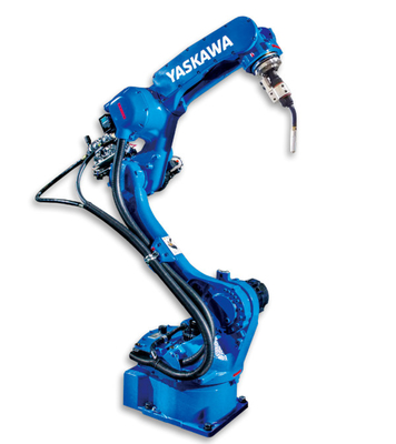 Βιομηχανικό ρομπότ 6 Yaskawa Mig βραχιόνων ρομπότ συγκόλλησης τόξων άξονα φανός συγκόλλησης