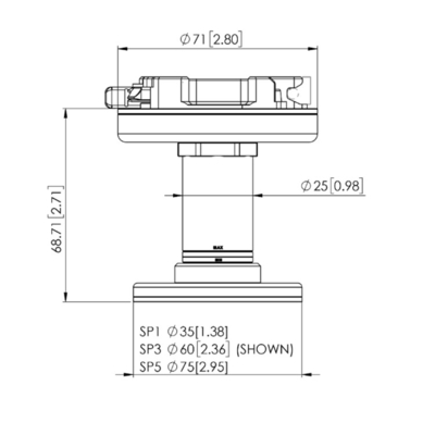 SP1 πενσών ρομπότ ONrobot SP3 SP5 εργασία πενσών χεριών για την πνευματική πένσα UR Cobot για το βιομηχανικό βραχίονα ρομπότ