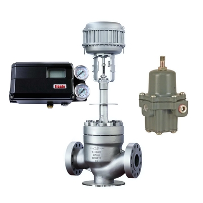 Έξυπνο Positioner βαλβίδων Tissin TS900 με την πνευματική βαλβίδα και πίεση του Φίσερ Φίσερ 67CFR που μειώνει τη βαλβίδα