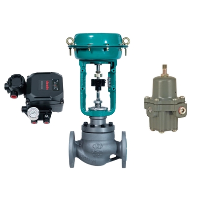 Positioner EP Tissin TS600R με την κινεζική βαλβίδα ελέγχου Chuan Yi και πίεση του Φίσερ 67CFR που μειώνει τη βαλβίδα
