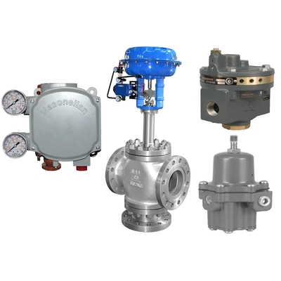 Βαλβίδα ελέγχου ροής με Masoneilan SVI1000G IM positioner Φίσερ 2625 συμπληρωματικό 67CFR φίλτρο ρυθμιστής-2 βαλβίδων δημόσιων σχέσεων όγκου