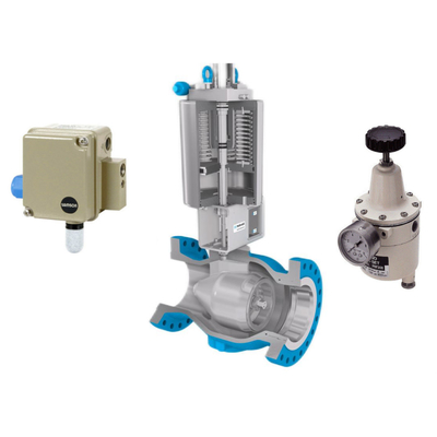 Βαλβίδα Mokveld HIPPS με Positioner Samson3701 και πίεση φίλτρων KOSO PRF300 που μειώνει τη βαλβίδα
