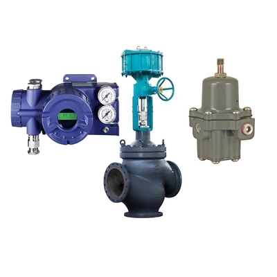 Positioner βαλβίδων Foxboro SRD960 με το ρυθμιστή φίλτρων του Φίσερ 67CFR και τη βαλβίδα ελέγχου ροής