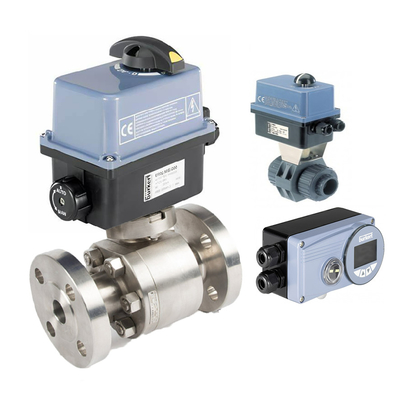 Burkert 8804 Electric Rotary Actuator with 2/2 Way Ball Valve for Control Valve Solution