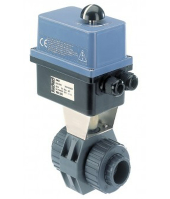 Burkert 8804 Electric Rotary Actuator with 2/2 Way Ball Valve for Control Valve Solution