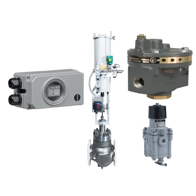 Positioner βαλβίδων Samson 3730-3 με το Φίσερ 2625 ρυθμιστής και Masoneilan 78-40 φίλτρων