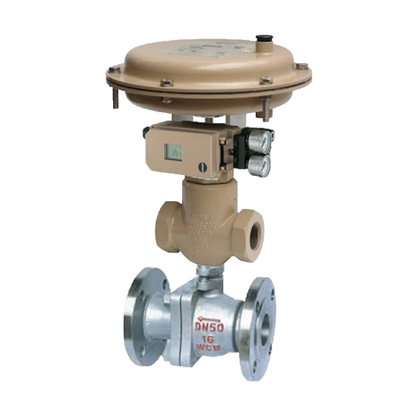 Κινεζική πνευματική βαλβίδα ελέγχου με Smart Samson Valve Positioner Υψηλή θερμοκρασία 3730-31000