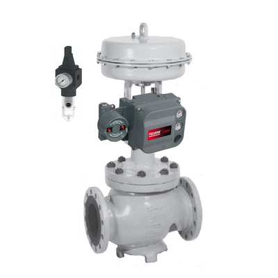 Σαμσον 3241 Globe Control Valve Ατσάλινη βαλβίδα σφαίρας με Fisher Dvc6200 ψηφιακό τοποθετητή και 4708 φίλτρο ρυθμιστή