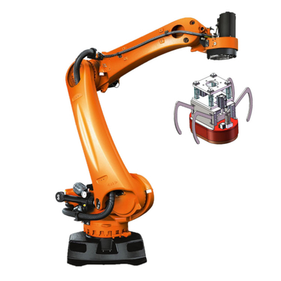 KUKA KR 180 R3200 PA Χρήσιμο φορτίο 180kg με GNGBS Robot Gripper για εργοστάσια ως ρομπότ παλετοποίησης