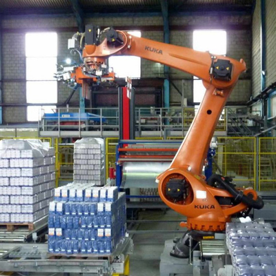 KUKA Ρομπότ Παλετιστοποίησης KR 240 R3200 PA Με Σιδηροτροχιές Οδηγού CNGBS Ως Αυτοματοποιημένο Ρομπότ Παλετιστοποίησης Βιομηχανικού Ρομπότ
