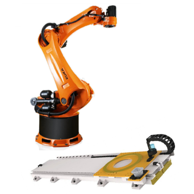 KUKA Industrial Robot Arm KR 470-2 PA Ρομπότ Παλετοποίησης με CNGBS Guide Rail για το εργοστάσιο ως μηχανή παλέτας
