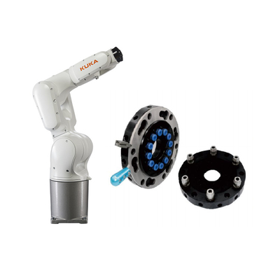 6 άξονες Kuka Ρομποτικό βραχίονα KR 10 R1100-2 με CNGBS Robot Quick Changer για αυτόματο χειρισμό ρομπότ