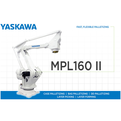 Βιομηχανικό ρομπότ YASKAWA MPL160II με ρομποτικό βραχίονα με ωφέλιμο φορτίο 160KG για παλετοποίηση