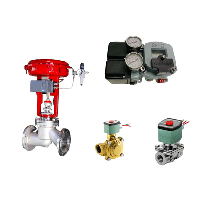 Η διάσημη Κίνα Pneumatic βαλβίδα ελέγχου με Masoneilan SVI2-21123121 positioner και ASCO βαλβίδα ηλεκτροσόκ