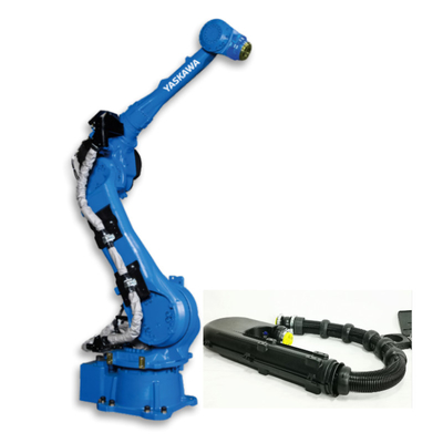 Η Yaskawa Robotic Arm Industria MOTOMAN GP50 με CNGBS Dressing Pack για περισσότερη χρώμα ψεκασμού