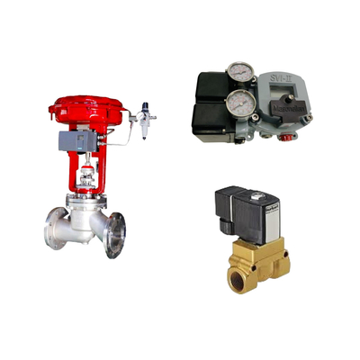 Η διάσημη Κίνα Pneumatic βαλβίδα ελέγχου με Masoneilan SVI2-21123121 positioner και Burkert 5404 Solenoioid βαλβίδα