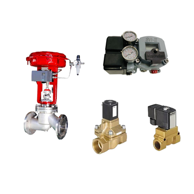 Η διάσημη Κίνα Pneumatic βαλβίδα ελέγχου με Masoneilan SVI2-21123121 positioner και Burkert 5404 Solenoioid βαλβίδα