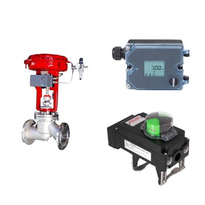 Η διάσημη βαλβίδα ελέγχου της Κίνας wuzhong Pneumatic με τοποθετητή Samson 3725 και Rotork Limit Swi