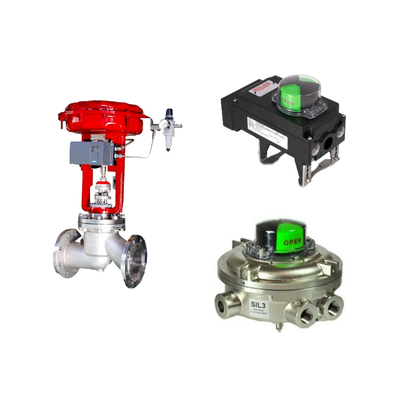 Η διάσημη βαλβίδα ελέγχου της Κίνας wuzhong Pneumatic με τοποθετητή Samson 3725 και Rotork Limit Swi