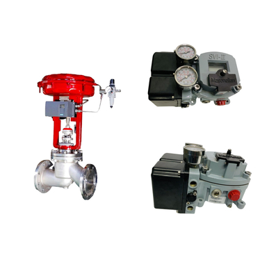 Η διάσημη Κίνα Pneumatic βαλβίδα ελέγχου με Masoneilan SVI2-21123121 positioner και ASCO βαλβίδα ηλεκτροσόκ