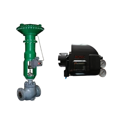 Πνευματικές βαλβίδες ελέγχου με Koso KGP5000 Smart Valve Positioner και Burkert 5404 Solenoid Valve