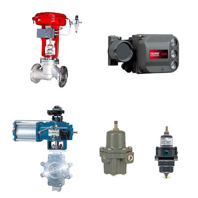 Βαλβίδα ελέγχου με τοποθετητή Fisher DVC6200 και ρυθμιστή φίλτρου Fisher 67CFR