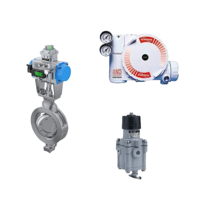 Κινέζικη βαλβίδα ελέγχου με Flowserve Logix 3200MD Digital HART positioner και ρυθμιστή φίλτρου Masoneilan 78-40