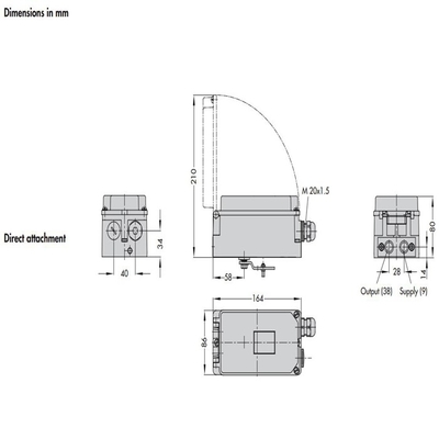 Ακριβής Samsung Smart Valve Positioner 3730-3 3730-1 Για την κινεζική πνευματική βαλβίδα ελέγχου σε απόθεμα