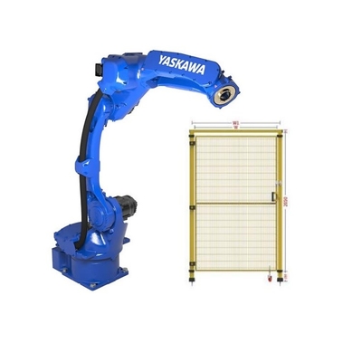 6 άξονας ρομποτικό χέρι Yaskawa GP12 με φράχτη ασφαλείας CNGBS για αυτοματοποιημένο χειρισμό ως καθολικό ρομπότ