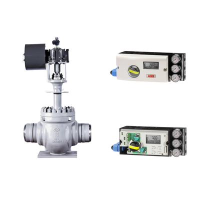 Πνευματική βαλβίδα ελέγχου με ABB TZIDC-200 Positioner και EMERSON ASCO210 2-Way Solenoid βαλβίδες