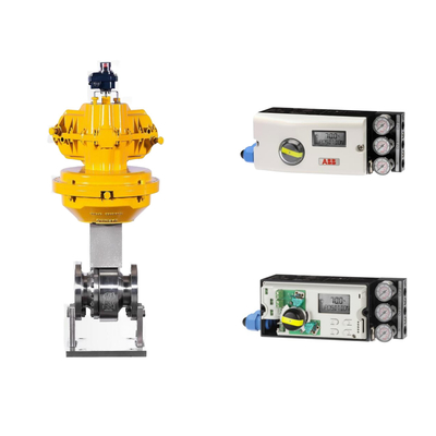 Πνευματική βαλβίδα ελέγχου με ABB TZIDC-200 Positioner και EMERSON ASCO210 2-Way Solenoid βαλβίδες