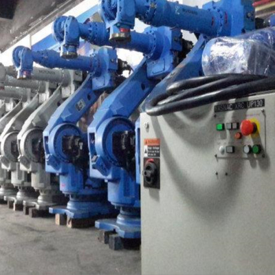 6 άξονες Οικουμενικό ρομποτικό βραχίονα Yaskawa GP110 με CNGBS Robot Gripper για ρομπότ χειρισμού παλέτας