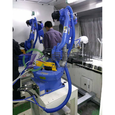 6 άξονες Οικουμενικό ρομποτικό βραχίονα Yaskawa GP110 με CNGBS Robot Gripper για ρομπότ χειρισμού παλέτας