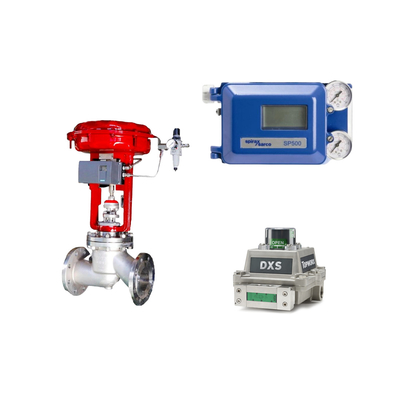 Πνευματική βαλβίδα με Spirax Sarco Smart Valve Positioner SP500 και EMERSON Limit Switch