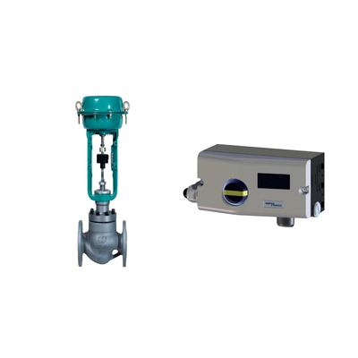 Πνευματική βαλβίδα με Spirax Sarco Smart Valve Positioner SP7-10-11 και Fisher 67CFR ρυθμιστή φίλτρου