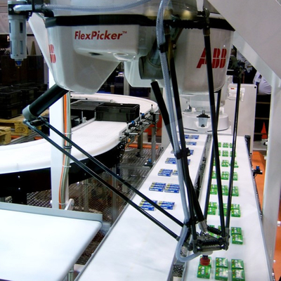 ABB 4 άξονες Ρομποτικό βραχίονα IRB 360-1 με CNGBS οδήγηση σιδηρόδρομο ως μηχανή συναρμολόγησης για χειρισμό OEM