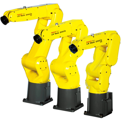 FANUC LR Mate 200iD 6 άξονες Βιομηχανικό Ρομποτικό Χέρι Με Κρατήρα CNGBS Για Συνέλευση Μηχανών